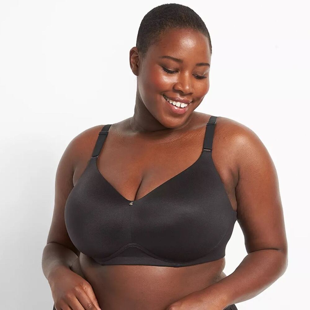 Cacique Black Seamless Full Coverage T-Shirt Bra